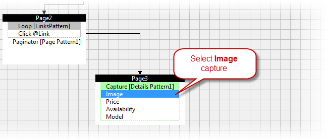 Select capture image statement