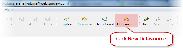 Click New Datasource
