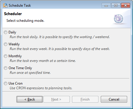 Select Scheduler mode